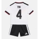 Njemačka Jonathan Tah #4 Replike Domaci Dres za djecu SP 2026 Kratak Rukav (+ Kratke hlače)
